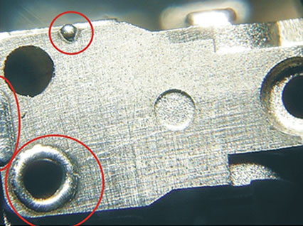 <a href='http://www.qutaob.com/product/3.htm' class='text_a'>模具激光焊機(jī)</a>修復(fù)模具效果